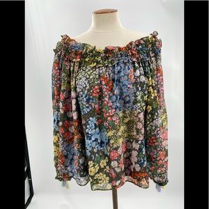 Needle & Thread Floral Off Shoulder Smock Top 10